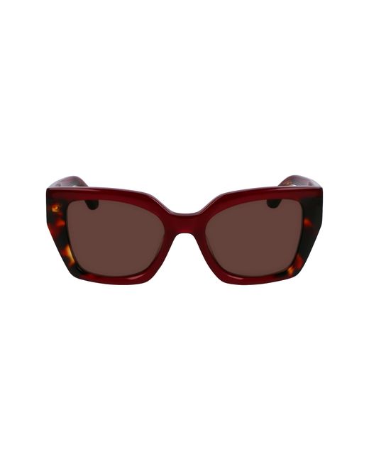 Ferragamo Black Sf2035S 654 Sunglasses Acetate Butterfly Normal