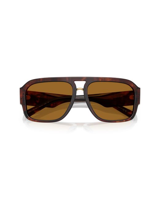 Dolce & Gabbana Black Dg4403 322283 Sunglasses Acetate Pilot Polarized for men