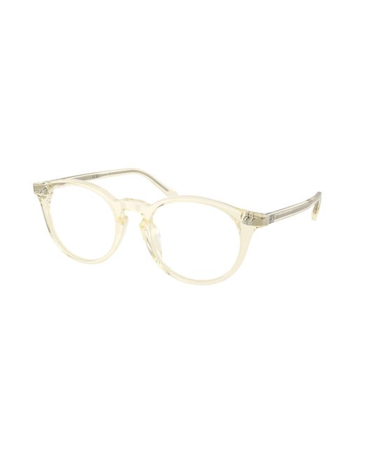 Ralph Lauren Black Rl6263U 5034 Optical Frames Acetate Transparent Round Normal for men