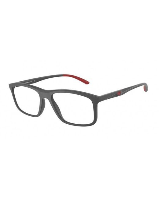 Emporio Armani Black Ea3196 5437 Optical Frames Plastic Squared for men