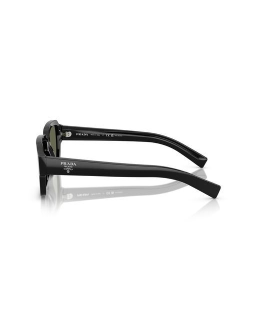 Prada Black Pr 02Zs 1Ab03R Sunglasses Acetate Squared Polarized for men