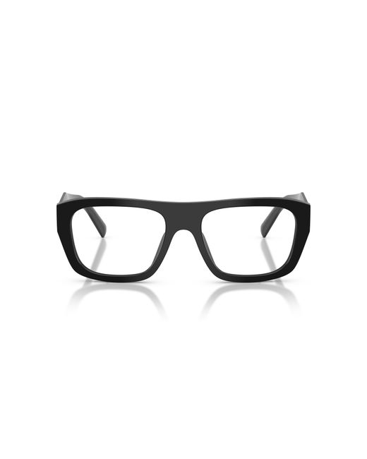 Prada Black Pr D07Vu 16K1O1 Optical Frames Acetate Transparent Squared Normal