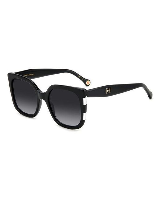 Carolina Herrera Black Her 0128/S 80S/9O Sunglasses Acetate Butterfly Shaded