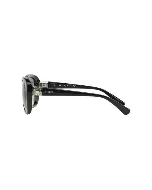 Vogue Eyewear Black Vo2943Sb W44/11 Sunglasses Injected Butterfly Normal Shaded