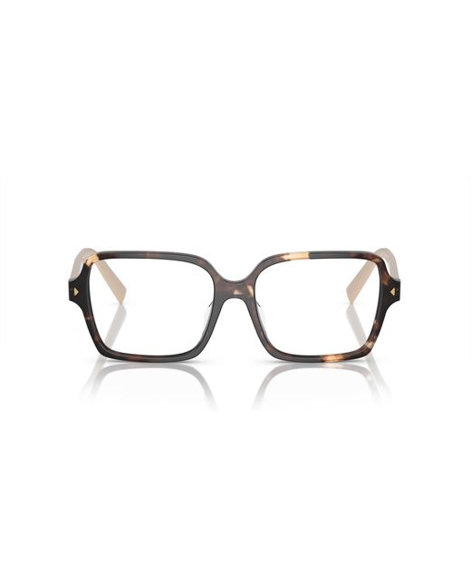 Prada Black Pr A02V 07R1O1 Optical Frames Acetate Pillow Normal