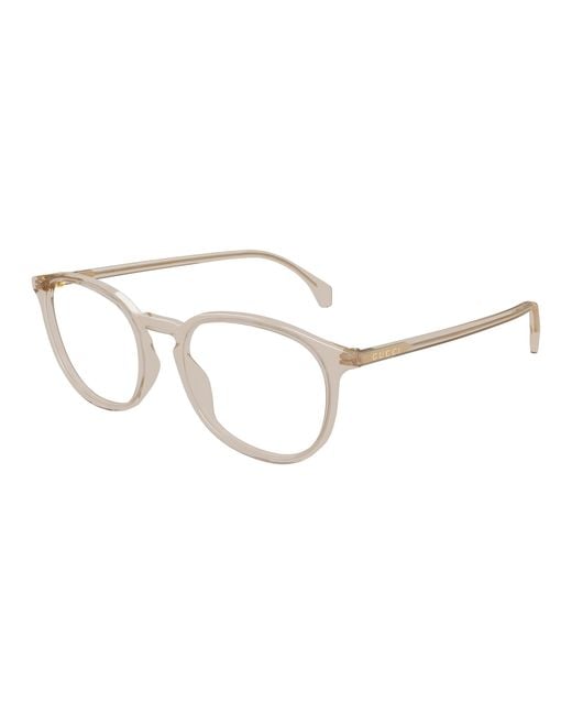 Gucci Black Gg0551O 020 Optical Frames Acetate Transparent Round for men