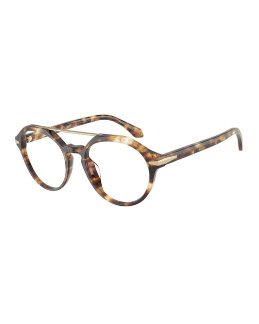Giorgio Armani Black Ar7278U 6232 Optical Frames Acetate Round Normal for men