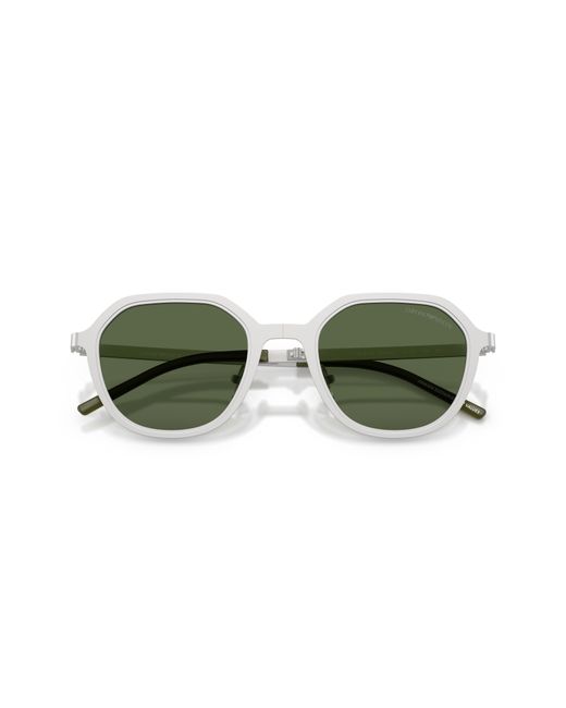 Emporio Armani Green Ea2176 301571 Sunglasses Metal Geometric Normal for men