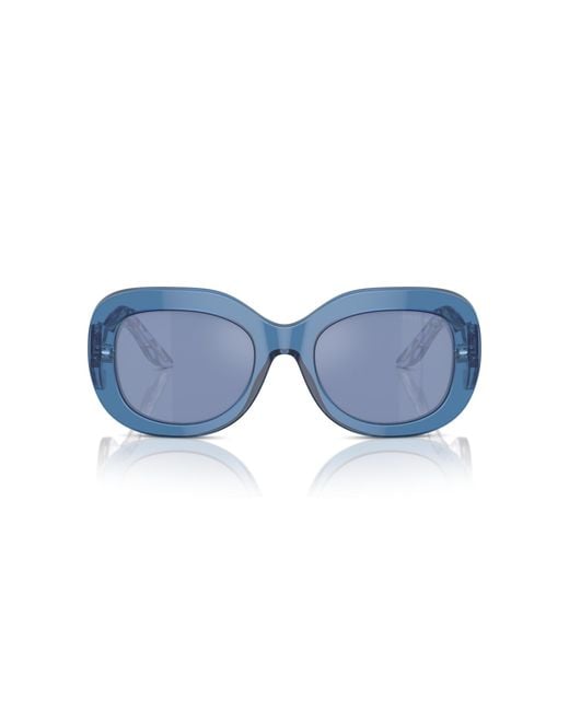 Giorgio Armani Black Ar8217 61531U Sunglasses Acetate Light Round Mirrored