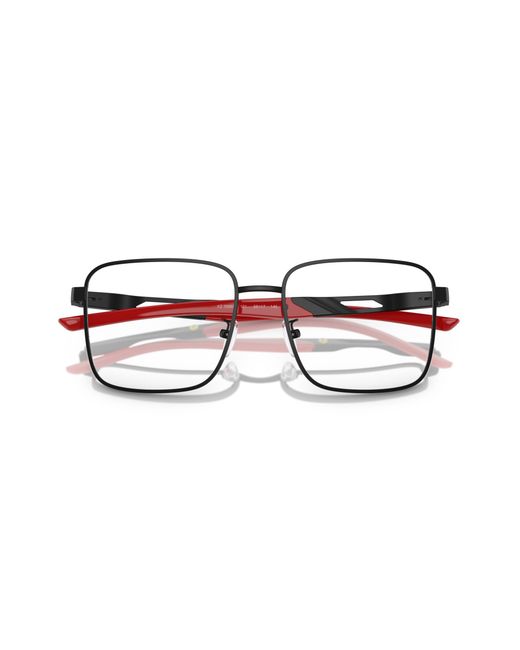 FERRARI SCUDERIA Black Fz7006D 101 Optical Frames Metal Squared Normal for men