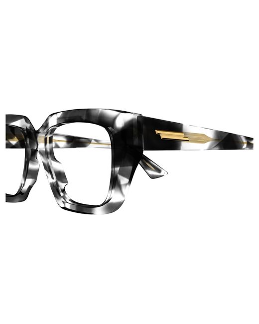 Bottega Veneta Black Bv1032O 008 Optical Frames Acetate Transparent Squared