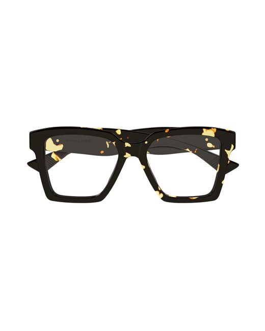 Bottega Veneta Black Bv1458O 002 Optical Frames Acetate Transparent Squared