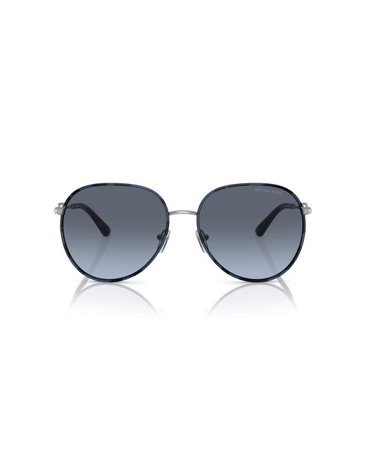 Michael Kors Black Mk1128J Empire 10158F Sunglasses Metal Pilot Normal Shaded