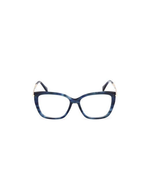 Max Mara Black Mm5007 092 Optical Frames Acetate Squared Normal