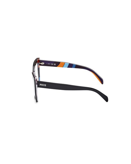 Emilio Pucci Black Ep5260 005 Optical Frames Acetate Butterfly Normal