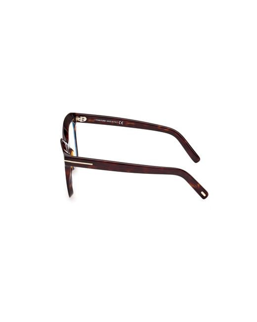 Tom Ford Black Ft5880-B 052 Optical Frames Acetate Squared Normal