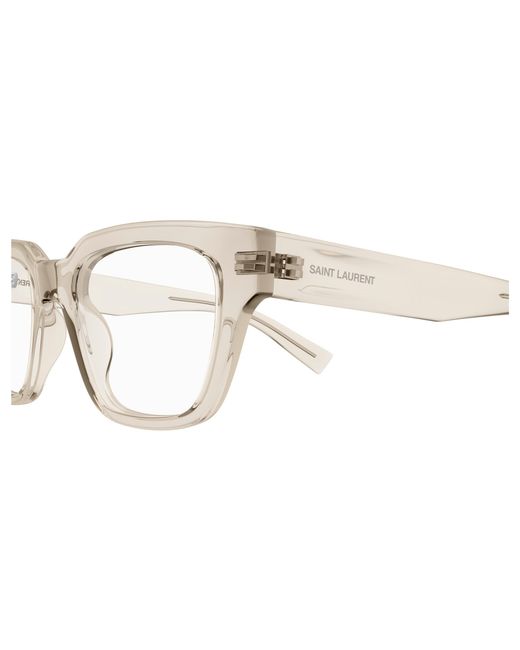 Saint Laurent Black Sl 804 004 Optical Frames Acetate Transparent Squared