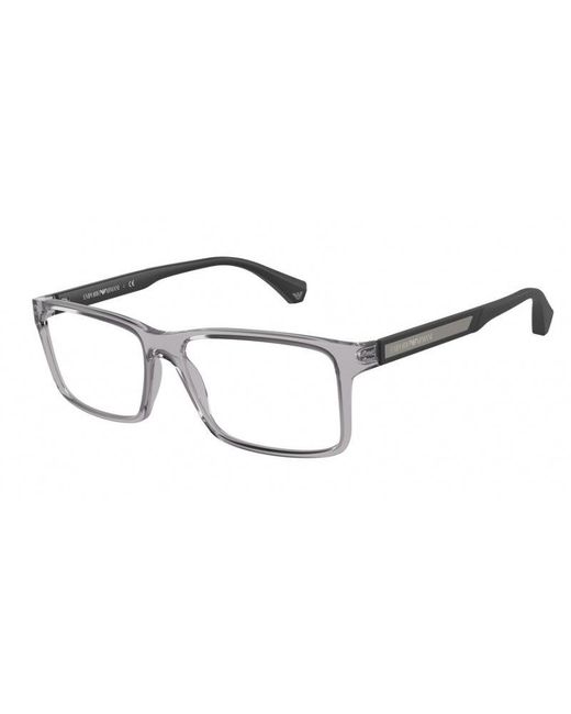 Emporio Armani Black Ea3038 5012 Optical Frames Plastic Squared for men