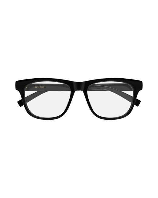 Gucci Black Gg2108O 004 Optical Frames Injected Transparent Squared for men