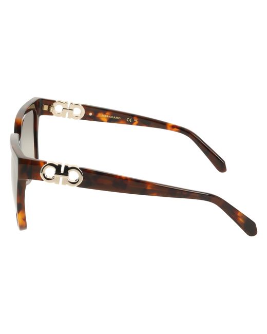 Ferragamo Black Sf2109S 240 Sunglasses Acetate Squared Normal