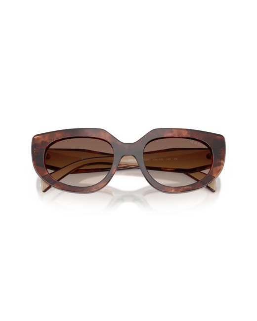 Prada Black Pr D02S 00K10S Sunglasses Acetate Round Normal Nuanced
