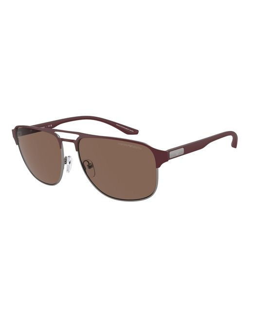 Emporio Armani Black Ea2144 336673 Sunglasses Metal Pilot Normal for men