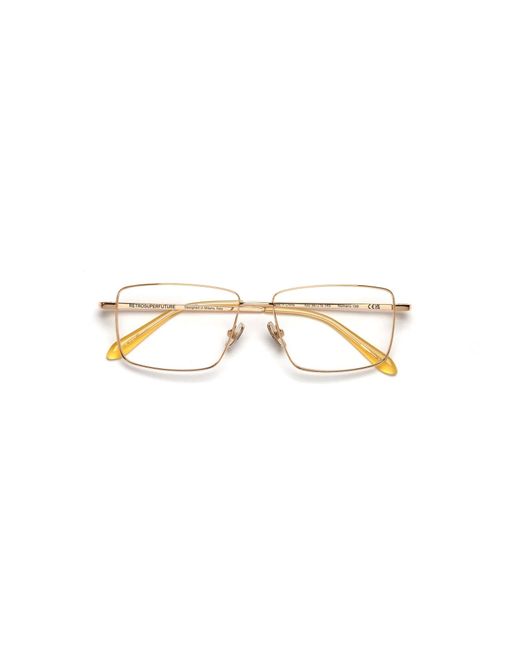 Retrosuperfuture Black 10D Numero 139 Cremoso Optical Frames Metal Squared