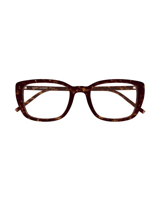 Saint Laurent Black Sl 776 006 Optical Frames Acetate Transparent Squared