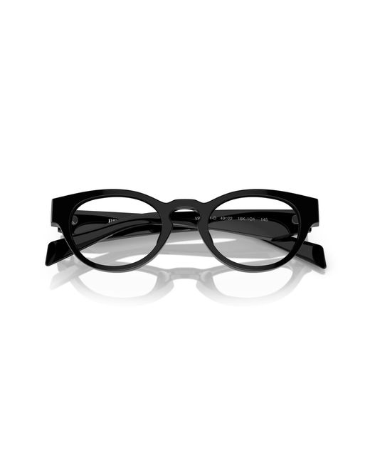 Prada Black Pr A11Vd 16K1O1 Optical Frames Acetate Round Normal
