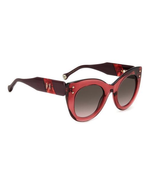 Carolina Herrera Black Her 0127/S 8Cq/Ha Sunglasses Acetate Cat Eye Shaded