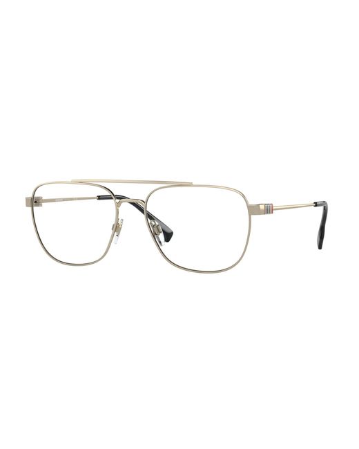 Burberry Black Be1377 Michael 1109 Optical Frames Metal Transparent Squared Normal for men