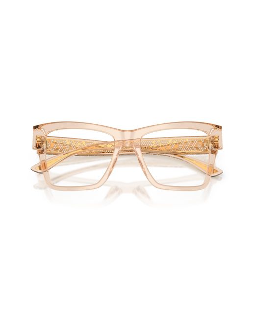Dolce & Gabbana Black Dg3411 3432 Optical Frames Acetate Transparent Squared Normal