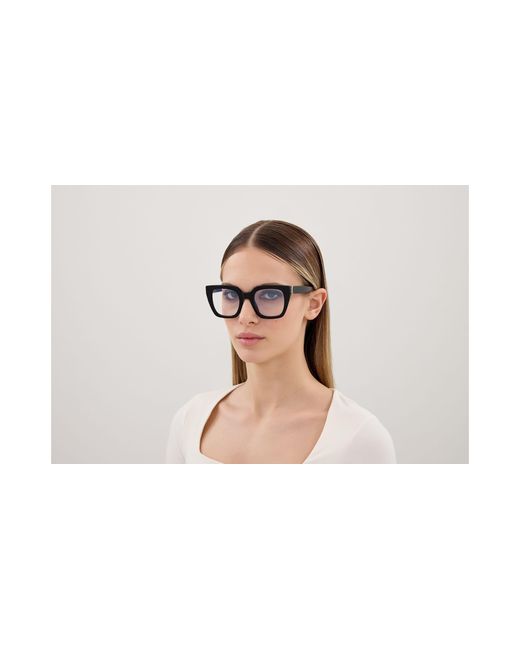 Saint Laurent Black Sl M143 Opt 001 Optical Frames Acetate Transparent Cat Eye