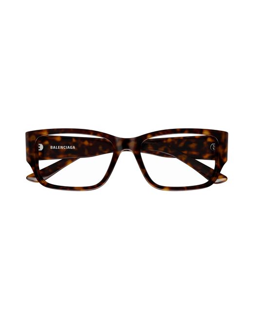 Balenciaga Black Bb0373Ok 002 Optical Frames Acetate Transparent Squared for men