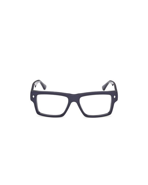 Web Black We5415 090 Optical Frames Acetate Squared Normal for men