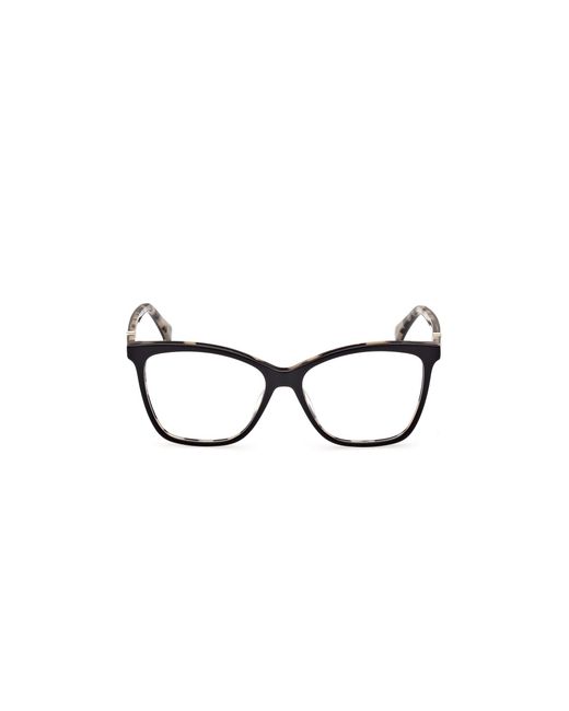 Max Mara Black Mm5017 005 Optical Frames Acetate Butterfly Normal