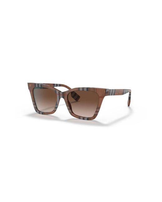 Burberry Black Be4346 396713 Sunglasses Plastic Squared Nuanced