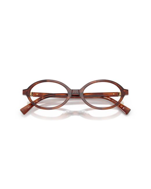 Miu Miu Black Mu 01Xv 26E1O1 Optical Frames Acetate Round Normal