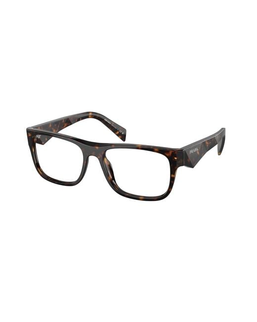 Prada Black Pr 22Zv 19J1O1 Optical Frames Acetate Pillow Normal for men