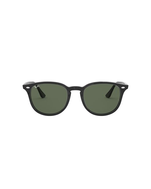 Ray-Ban Rb4259 Round Sunglasses, Black/green, 51 Mm