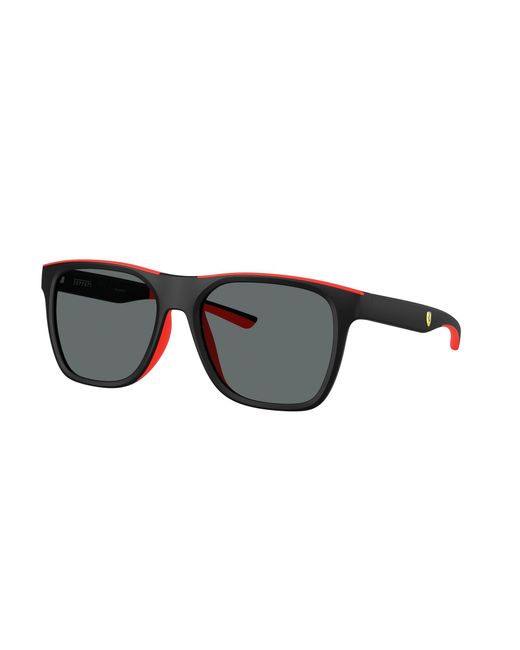 FERRARI SCUDERIA Black Fz6013D 504/81 Sunglasses Injected Squared Polarized