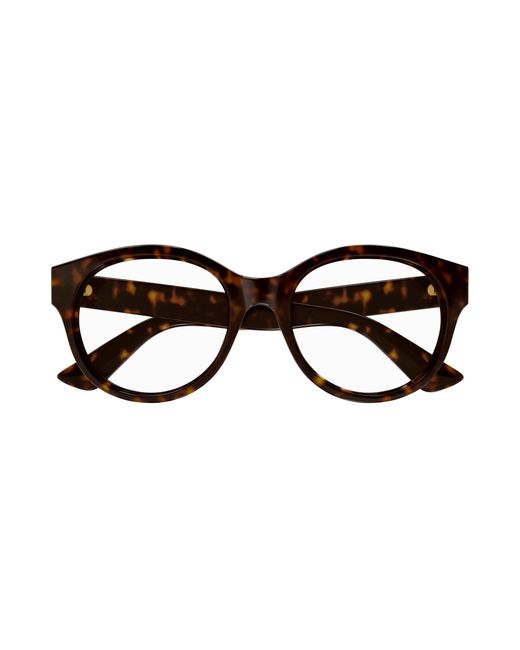Gucci Black Gg1580O 002 Optical Frames Injected Transparent Round