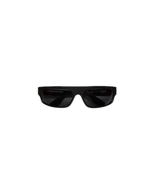 Retrosuperfuture Black 8Ol Zam Sunglasses Acetate Squared Normal