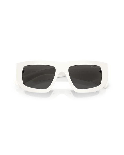 Prada Black Pr D04Su 17K08Z Sunglasses Acetate Geometric Normal