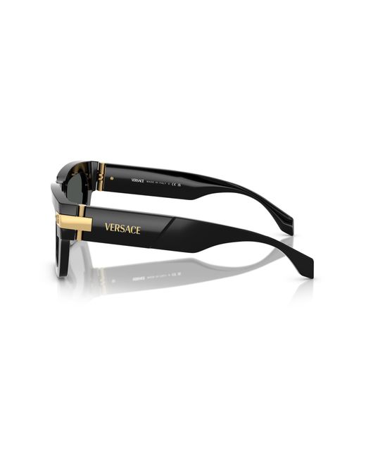 Versace Black Ve4464 Gb1/87 Sunglasses Acetate Squared Normal for men