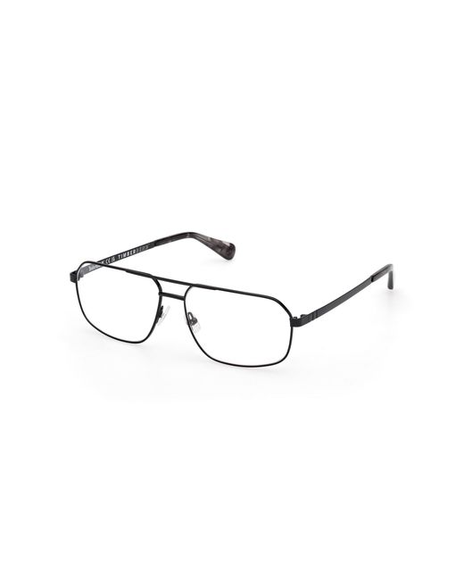 Timberland Black Tb50058 001 Optical Frames Metal Squared Normal for men