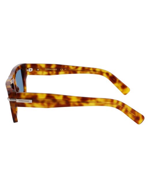 Ferragamo Black Sf2034S 212 Sunglasses Acetate Squared Normal for men