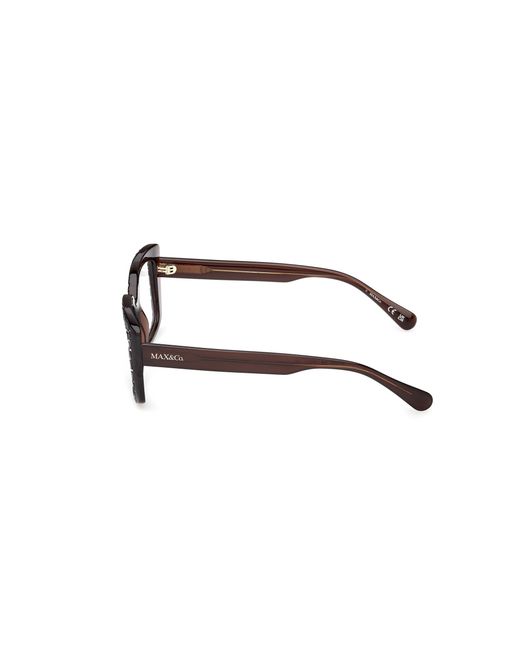 MAX&Co. Black Mo5206 048 Optical Frames Injected Squared Normal