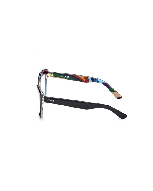 Emilio Pucci Black Ep5275 055 Optical Frames Acetate Cat Eye Normal
