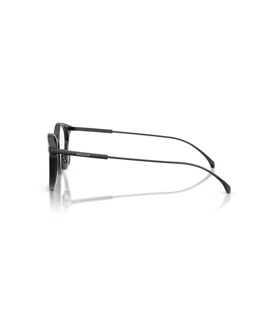 Moncler Black Me2022D 3002 Optical Frames Acetate Transparent Round Normal